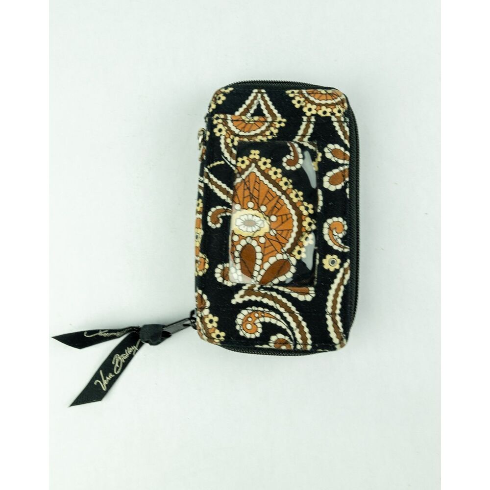 Vintage Vera Bradley "Caffe Latte" Brown Paisley Wallet - Retired 2008